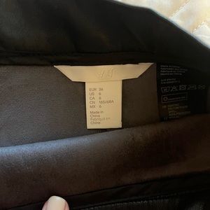 H&M faux leather skirt
